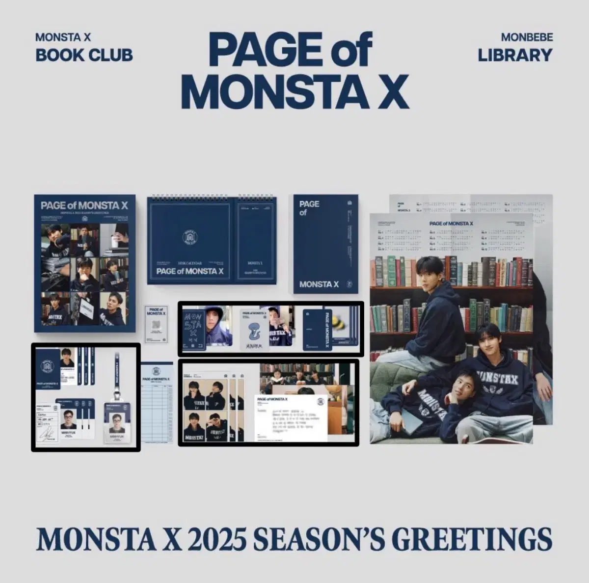 Monsta x monstax Changyun shownu minhyuk seasons greetings buncheol 2025