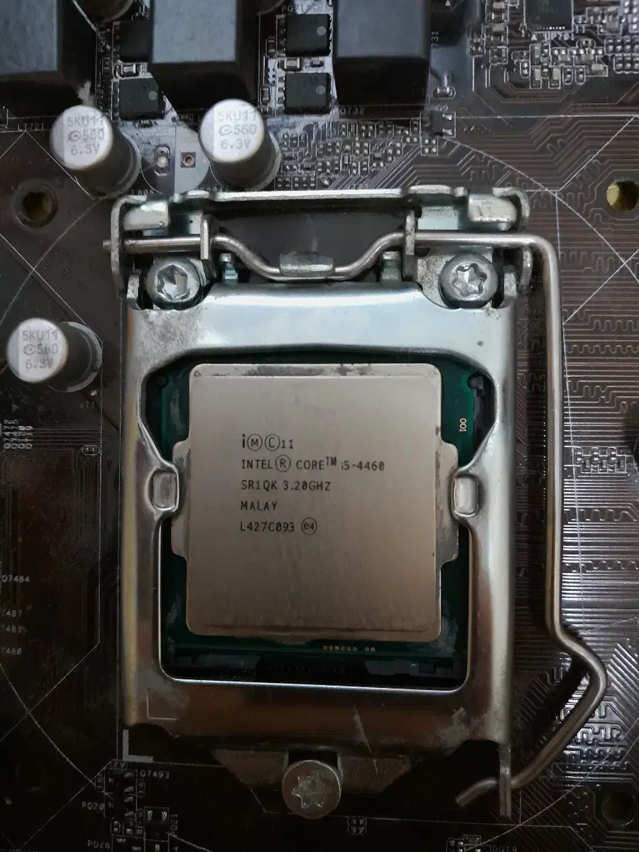 H81보드 와 cpu i5 4460 팜 ,  메인보드는 약간 하자있음,