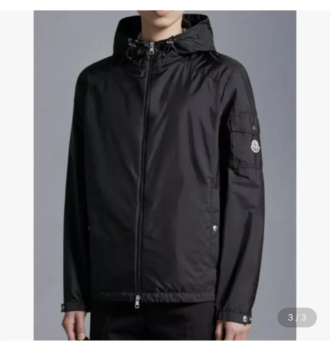 Moncler Windbreaker24SS Moncler ETIACHE Rain Jacket Black