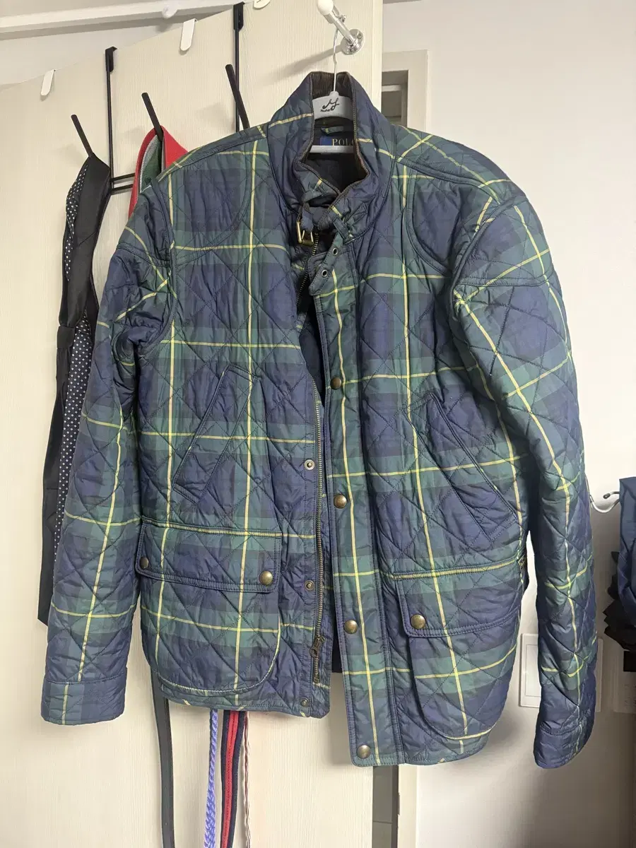 Polo Tartan Check Blackwatch Quilted M