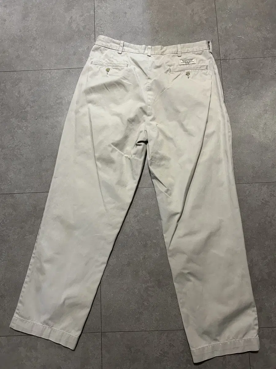 00s Ralph Lauren Polo Ivory Vintage Chino Trousers 33