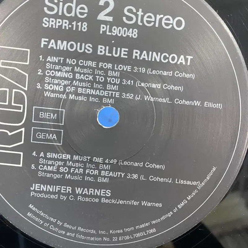 JENNIFER WARNES LP / AA6401