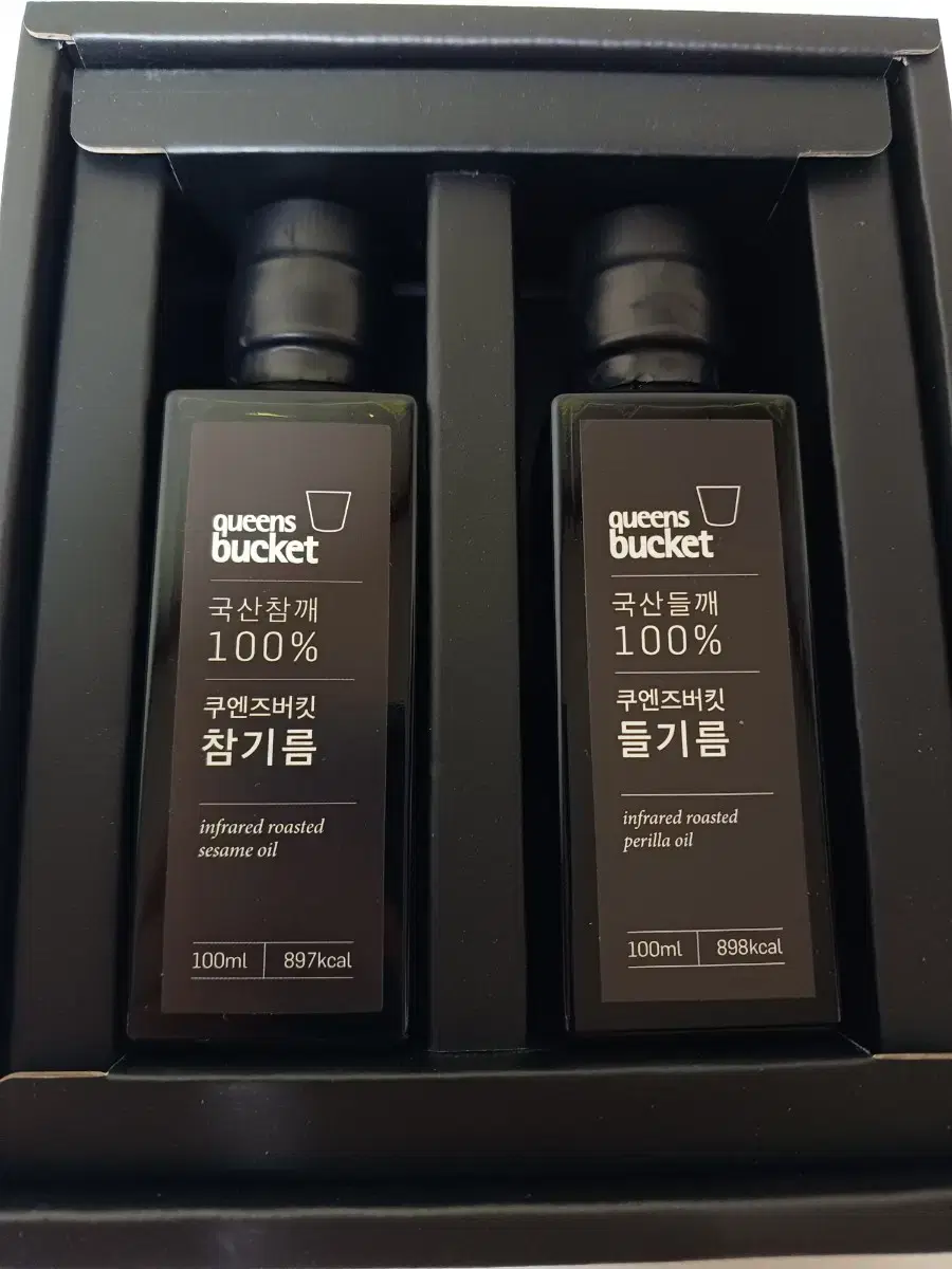 쿠엔즈버킷 참기름100ml 들기름100ml