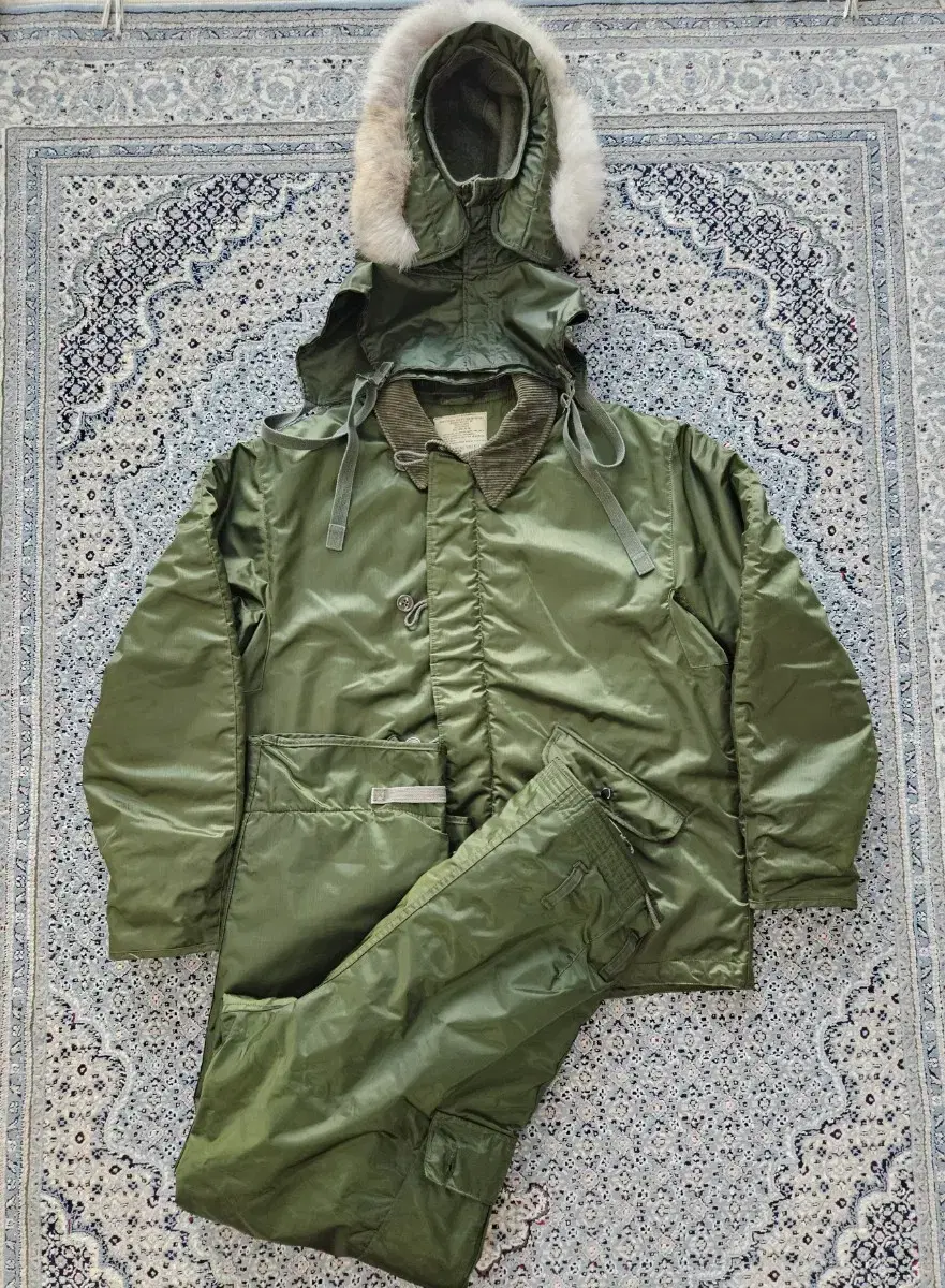 [Last Call] 70' US Navy Deck Jacket Hooded Pants 3 in 1 full set L 106