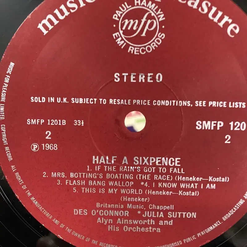 HALF A SIXPENCE LP / AA6416