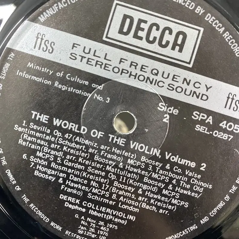 THE WORLD OF THE VIOLIN LP / AA6418