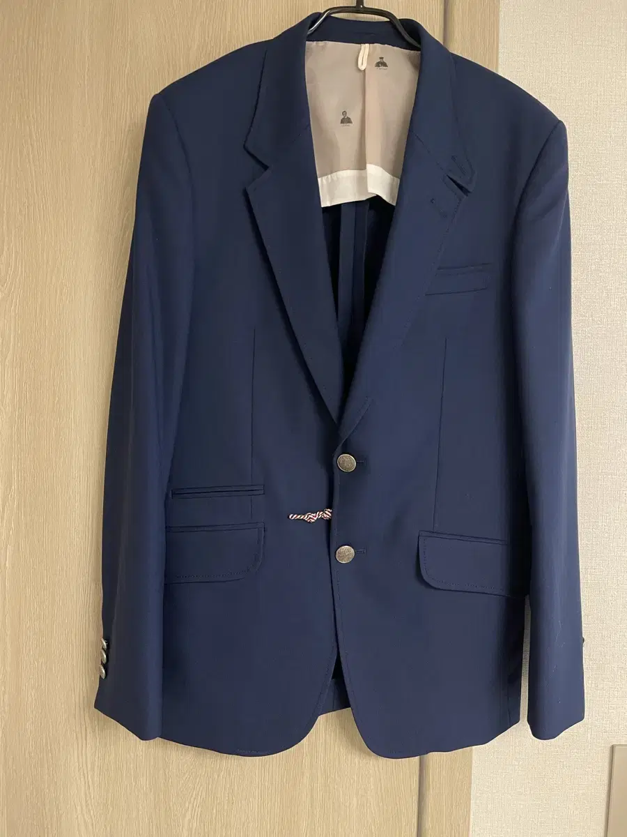 Custom Melrose Gatsby navy silver wool blazer100(actual measurement95)