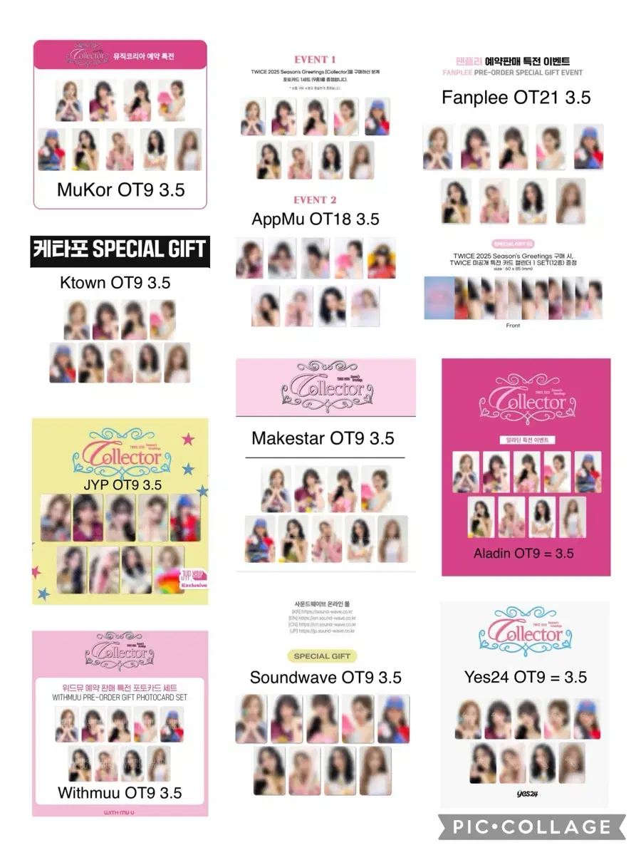 Twice Season's Greetings 2025 seasons greetings pre-order benefit buncheol Transferred to