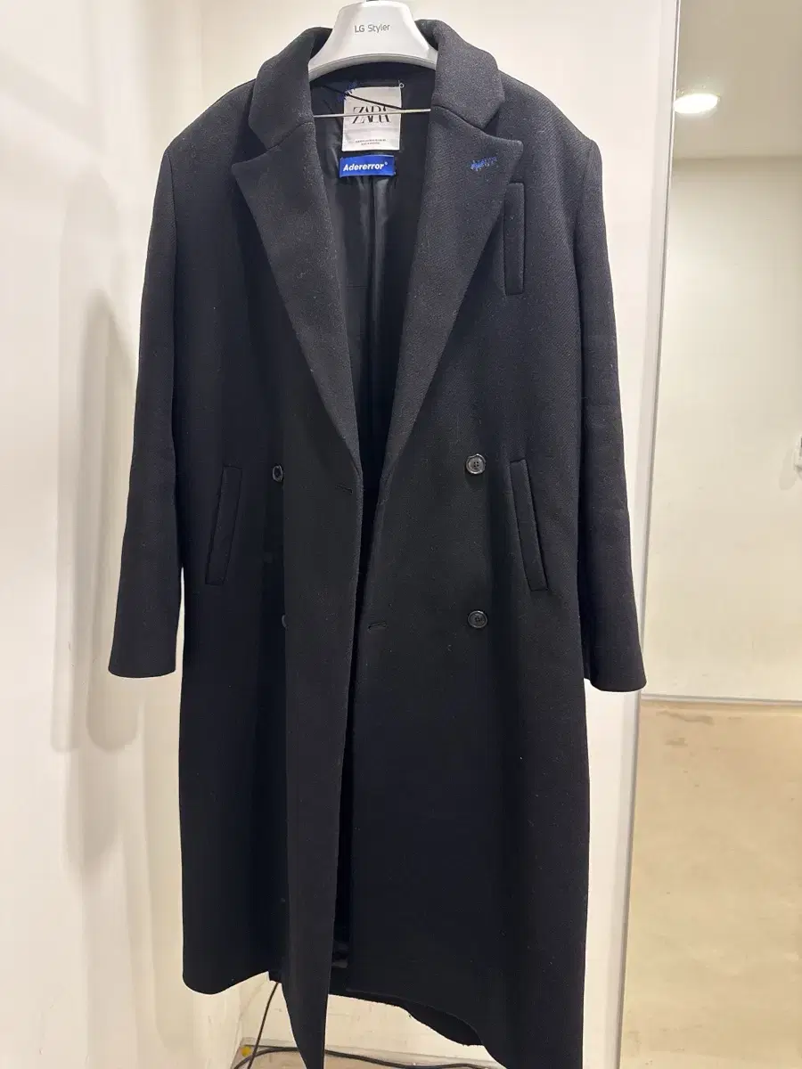 (XS-S) Zara Arthur oversized wool coat black