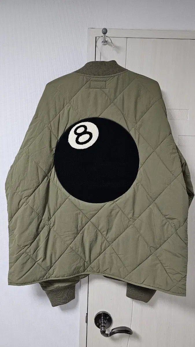 [XXL] Stussy 8-Ball Quilted Liner Jacket Olive