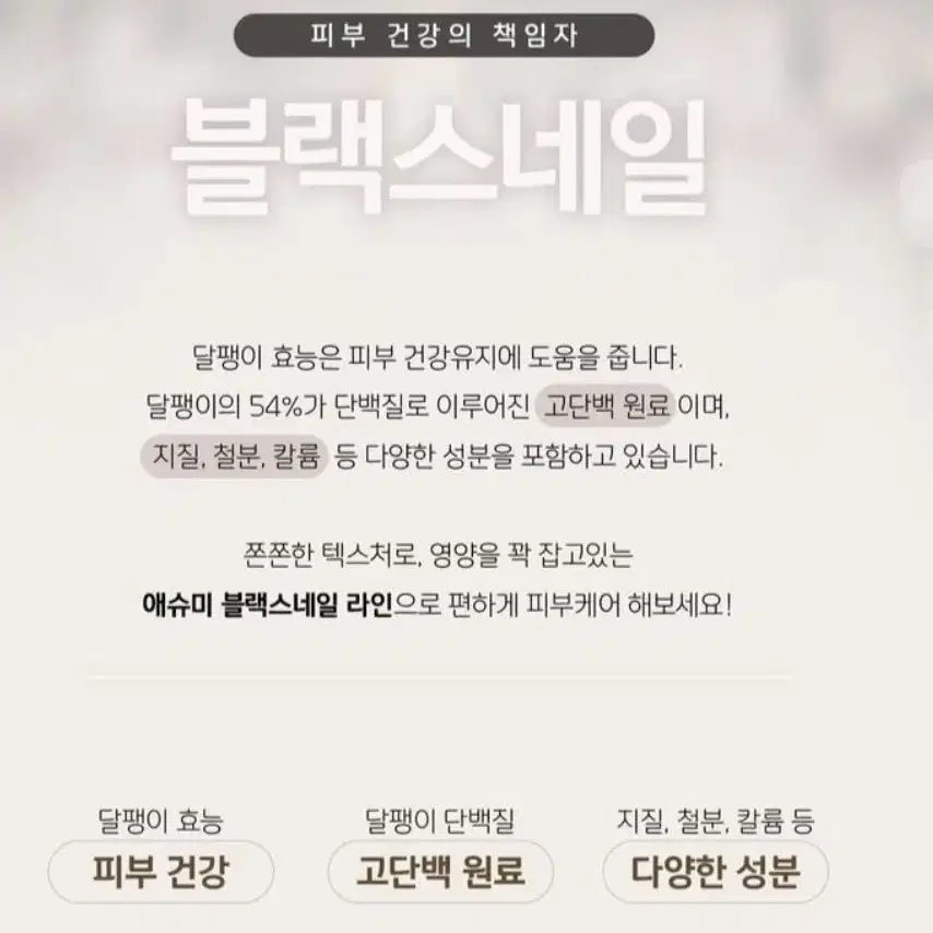 애슈미 블랙 스네일 퍼펙트 크림 / 새제품 / 달팽이크림