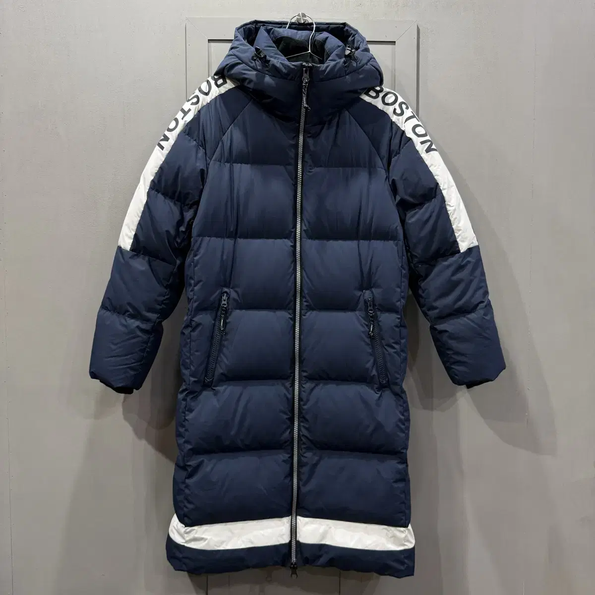 M Faulham Boston cha eunwoo Duck down long padded jacket jumper