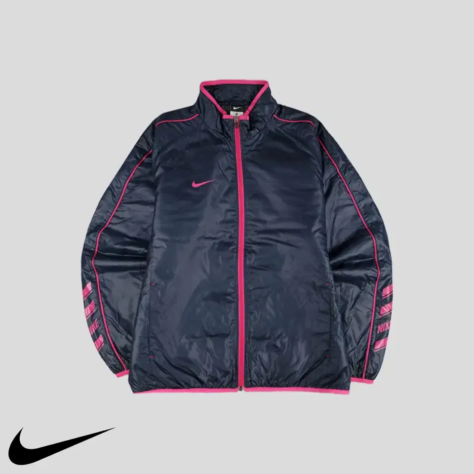 Nike Navy Magenta Pink Lining Swoosh Printed Logo Pipeline Polypstop