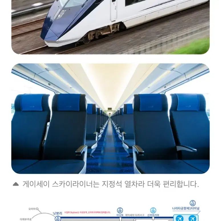 나리타 공항 스카이라이너  편도 2인 양도