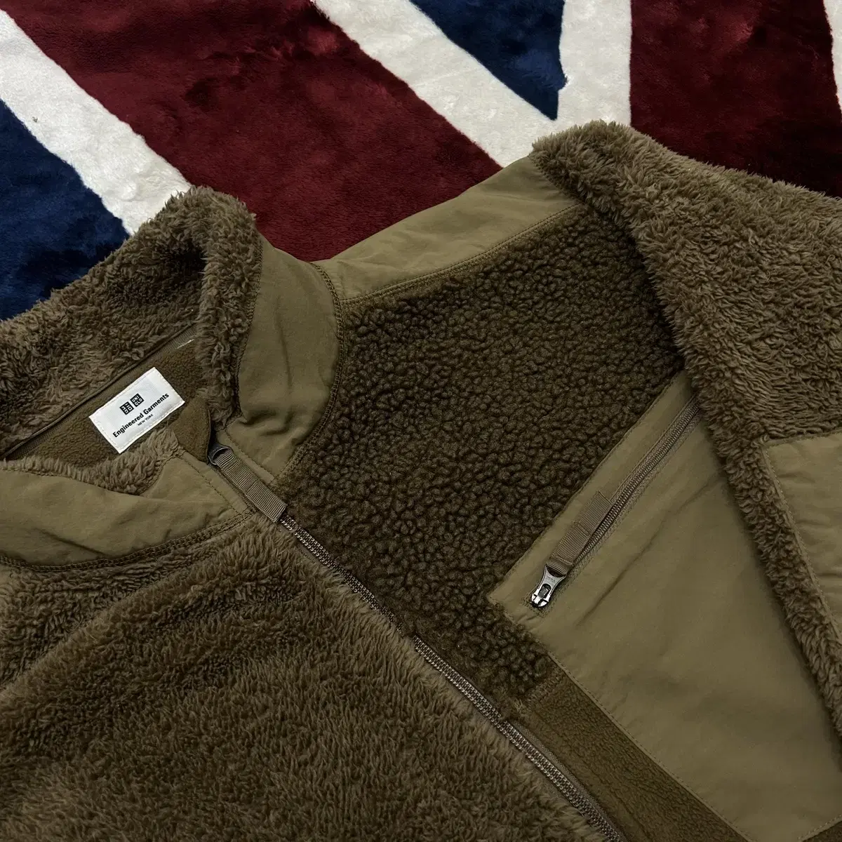 [XL]Uniqlox Engineer Garments Fleece Jacket/Brown