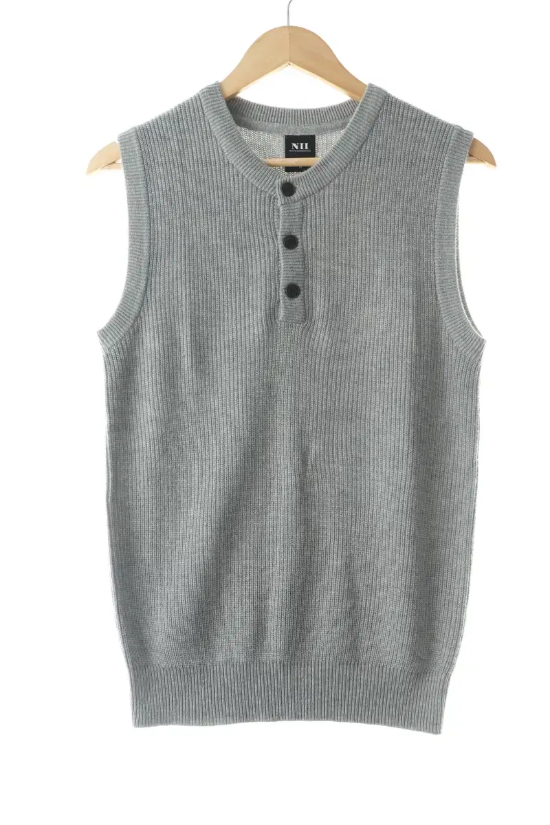 (M) BrandVintage knit vest vest gray wool amecage-10603