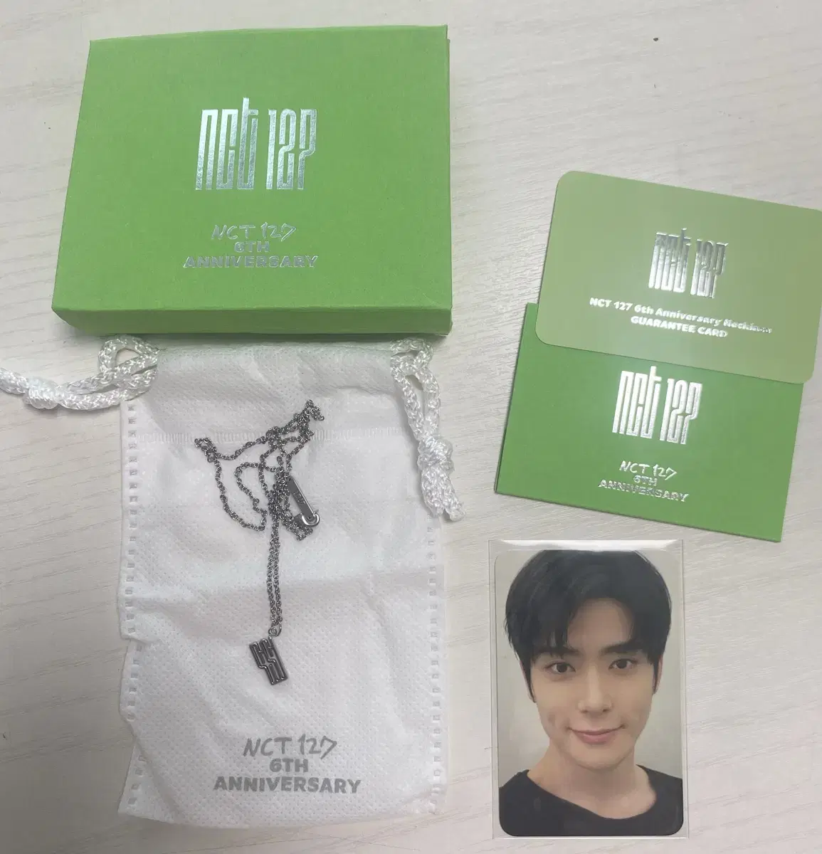 NCT 127 jaehyun 6th Anniversary Necklace wts w/photocard