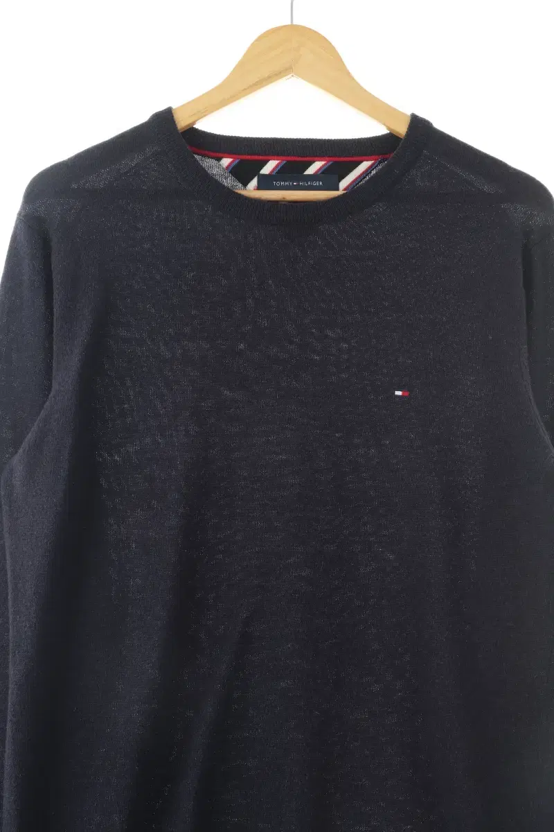 (M) Tommy Hilfiger Knit Navy Wool Basic Fit-1062A