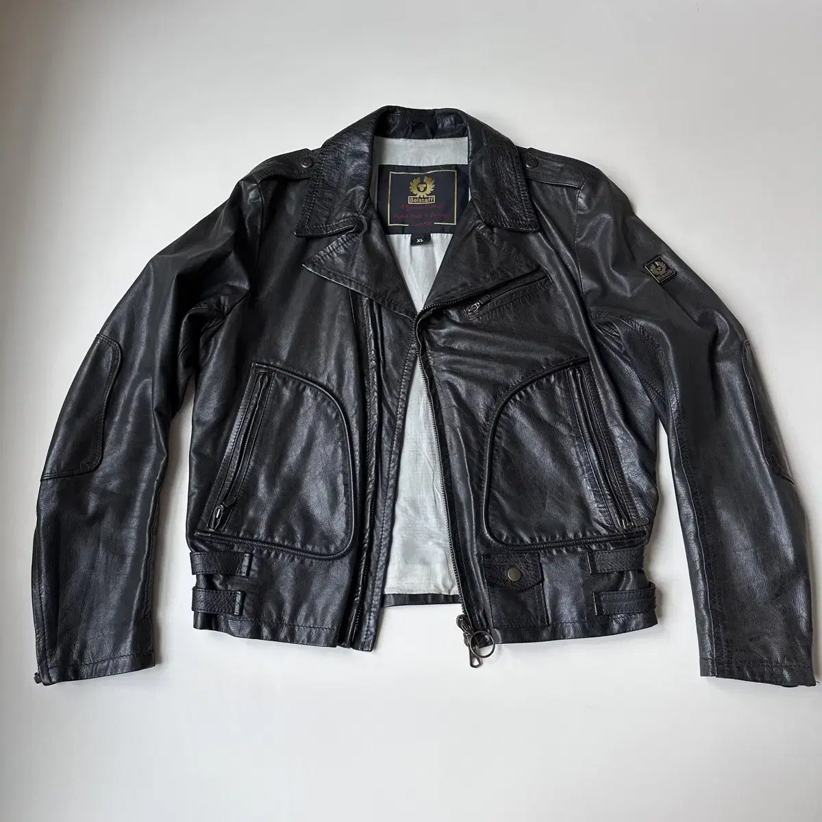 BELSTAFF NOOW Leather Rider Leather Jacket Made in Italy