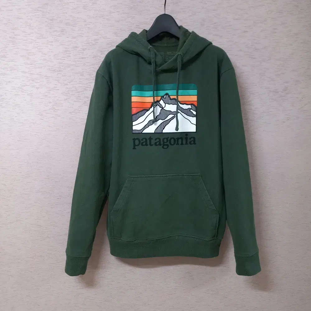 11-23/Patagonia Khaki Printed Brushed Hoodie Men's