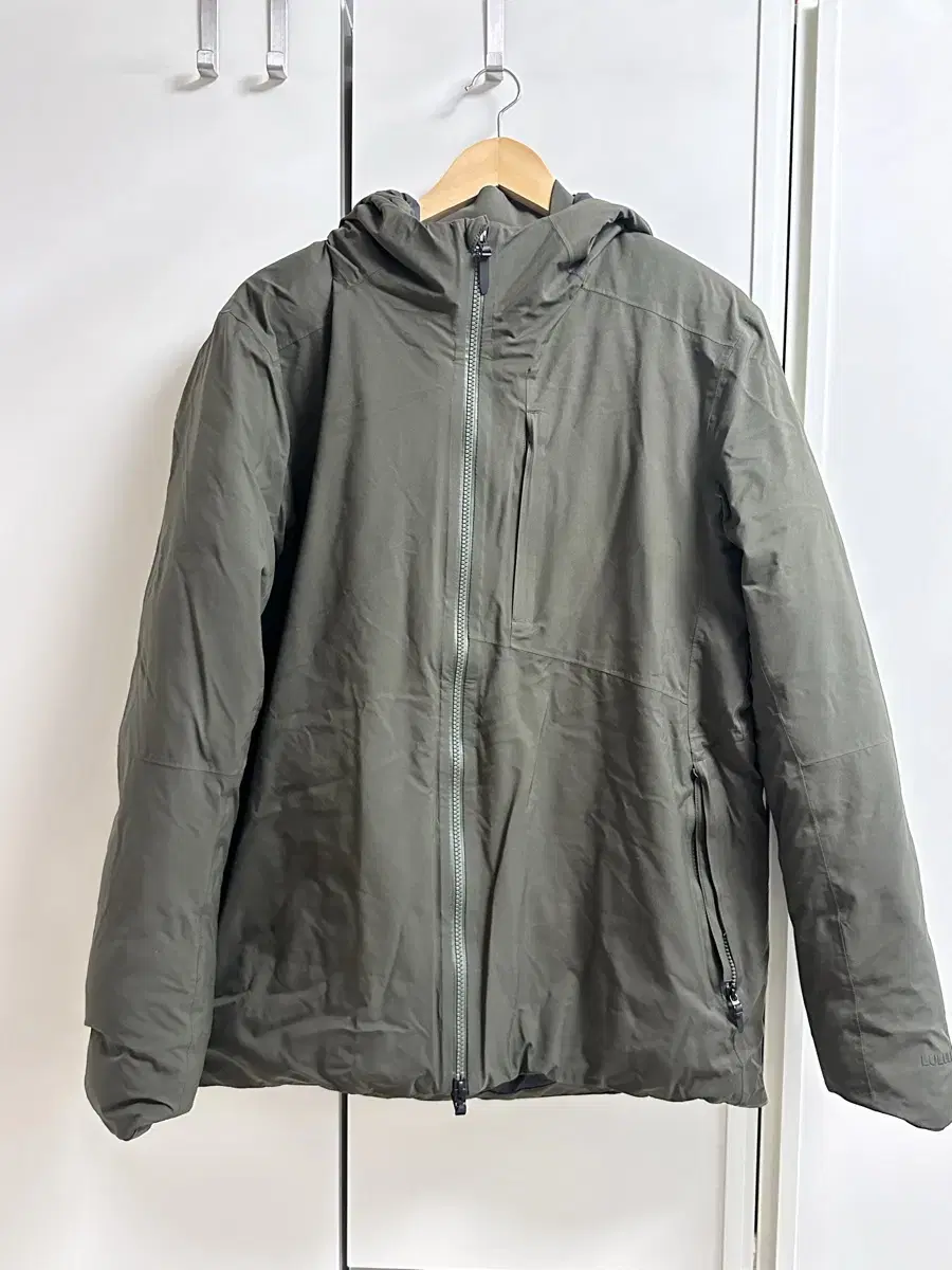 Lululemon Pinnacle Warms Jacket Olive Khaki L