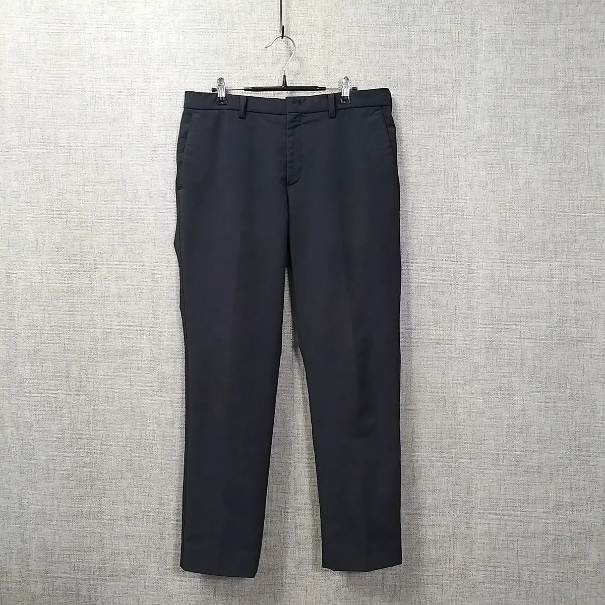 1a. Lew Castell Navy Pattern Brushed Slacks Men34