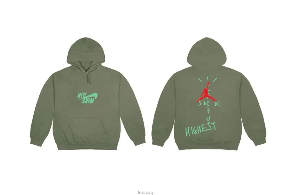 (L) Travis Scott x Nike Jordan Reverse Swoosh Merchandise Hoodie