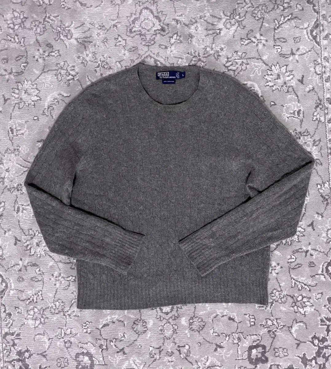 (RRP $90)Polo Cashmere100 Iconic Cable Knit