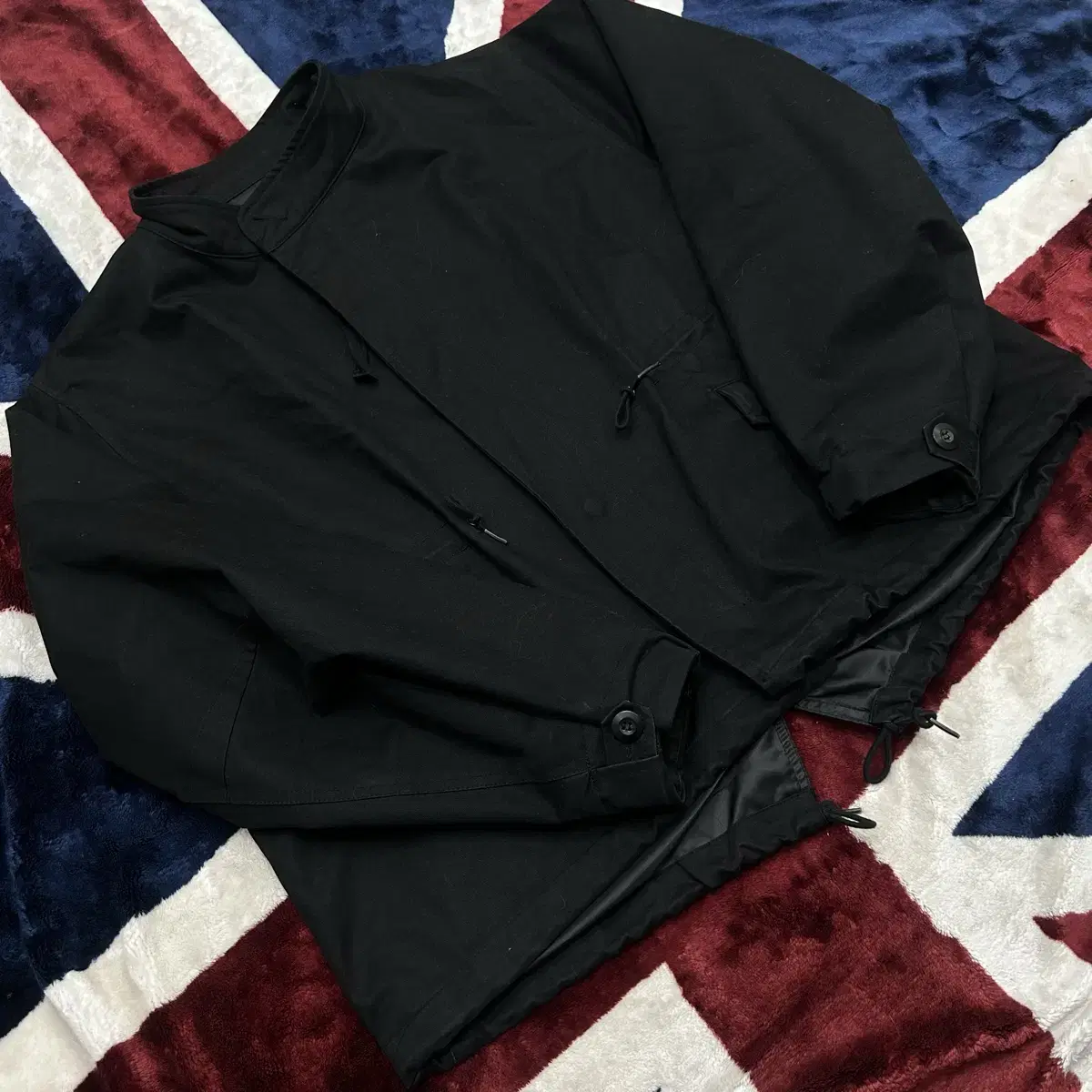 [M]LAPERGE STORE Overfit Fishtail Short Parka/Black