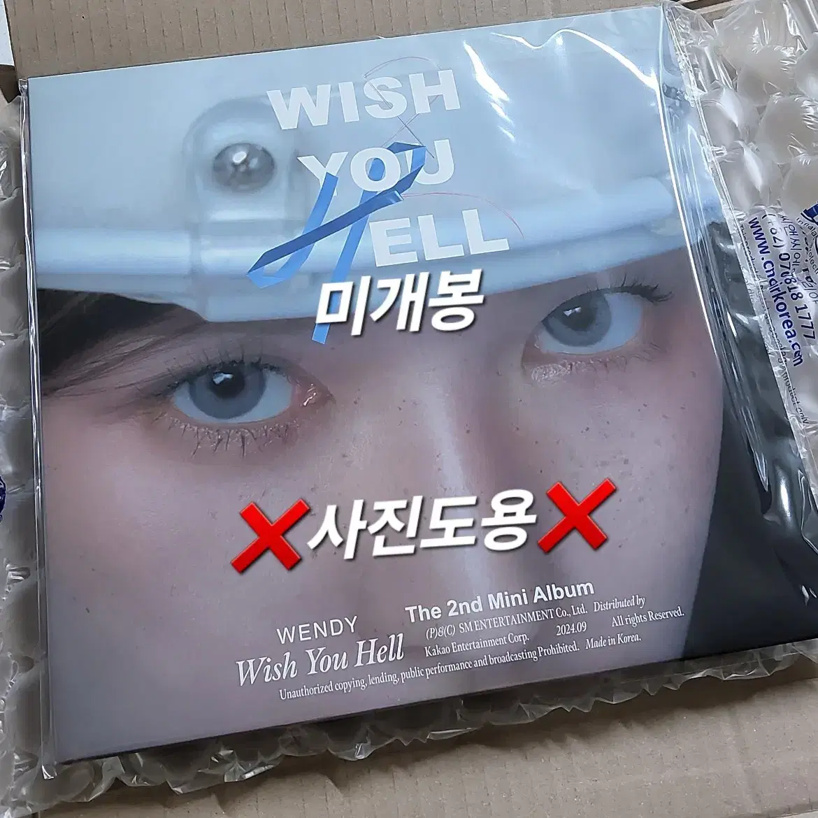 레드벨벳 웬디 미개봉 wish you hell Lp 양도