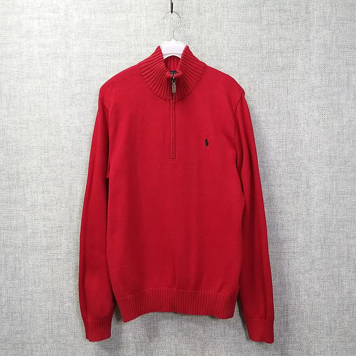 5e. Polo Ralph Lauren Red Anorak Cotton Knit Men's S