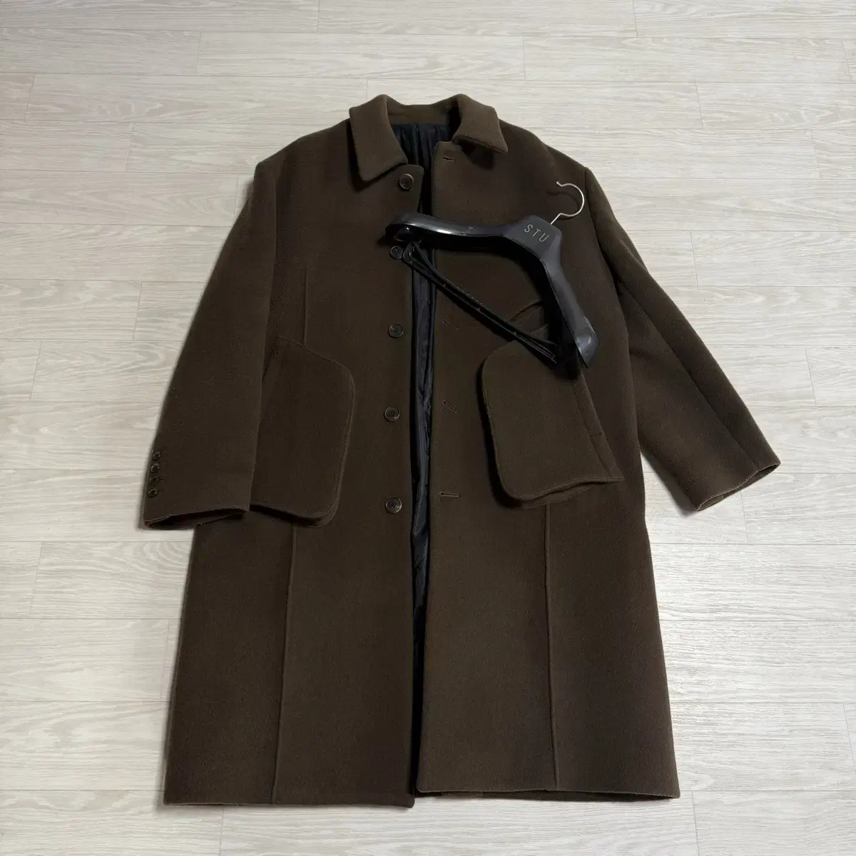 STU Pocket Coat Khaki Brown S