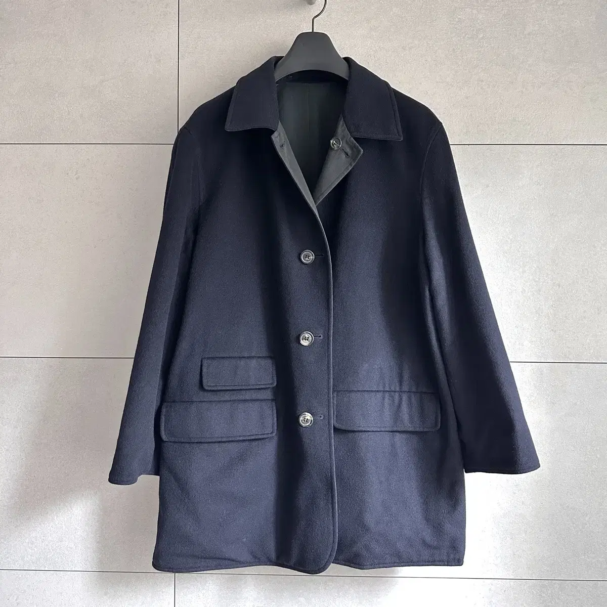 Ferragamo double-faced cashmere and wool coat Made in Italy