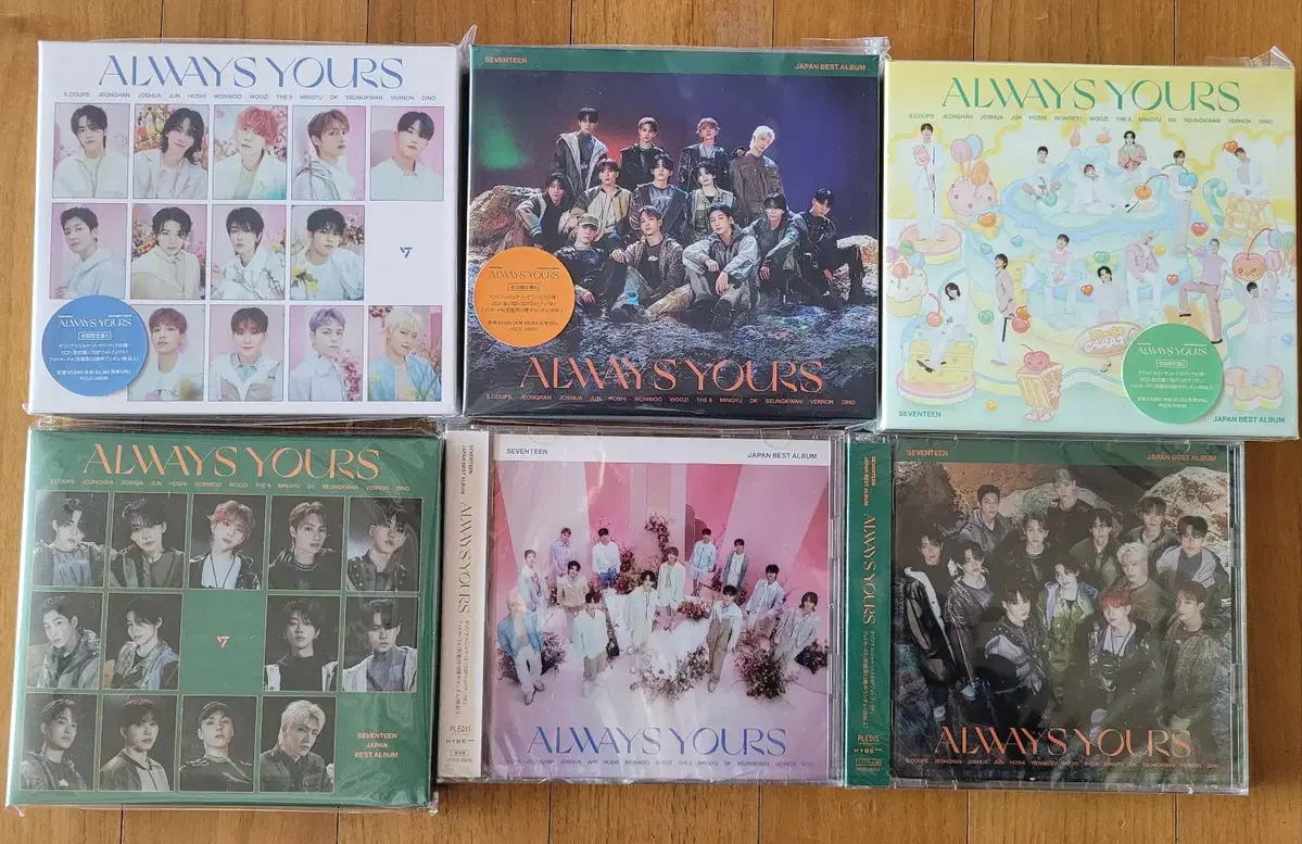 SEVENTEEN ALWAYS YOURS sealed 6-piece set (not 5)