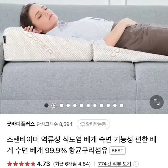 역류성식도염 베개 (택포)