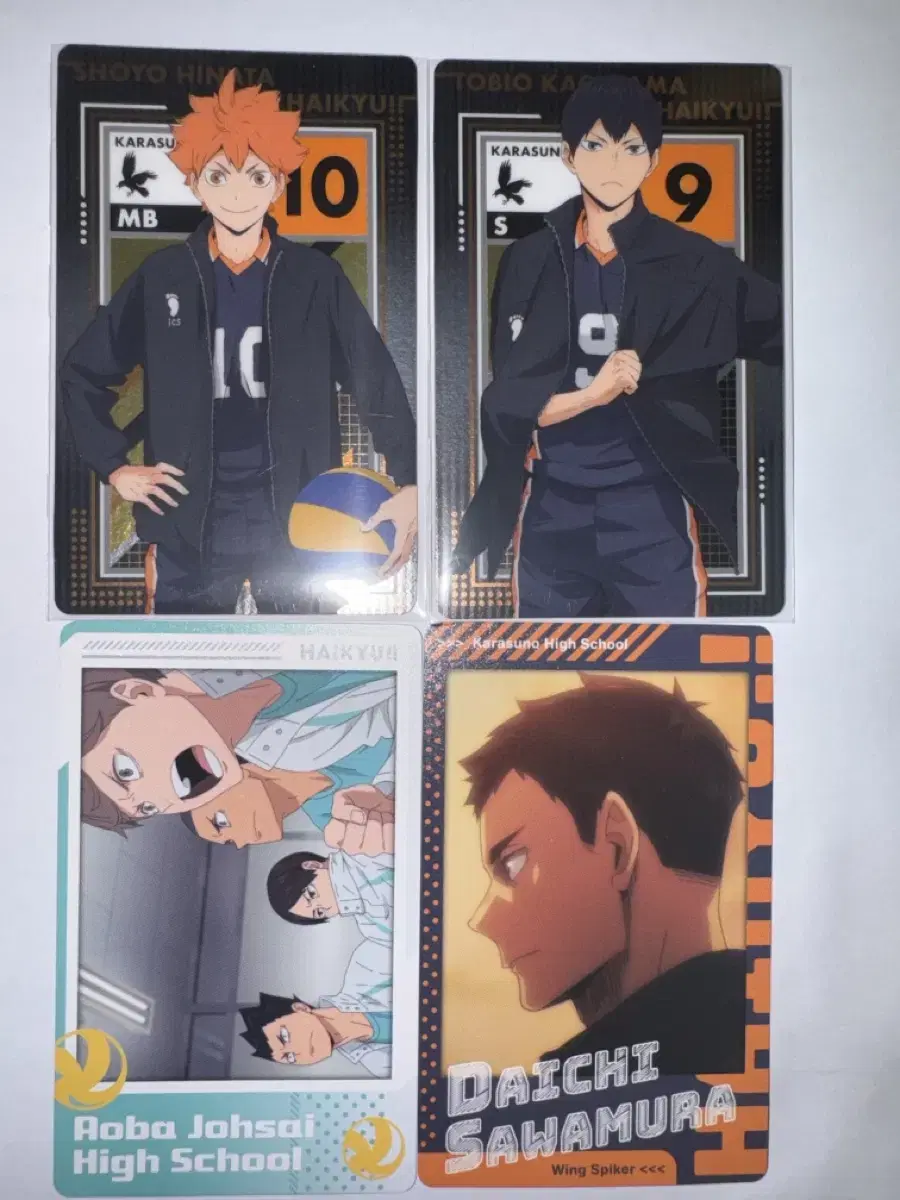 Haikyuu Metal Card hinata Kageyama Daichi Seijo Snapmade