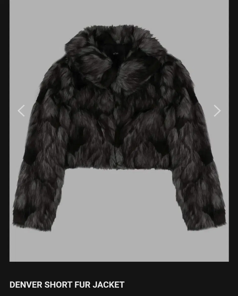 애즈온 퍼자켓 DENVER SHORT FUR JACKET(새상품)