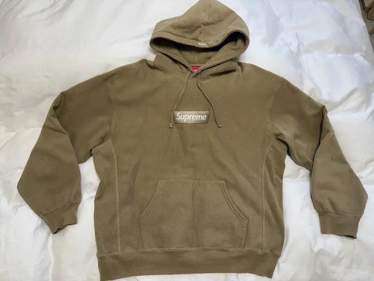 Supreme Box Logo 23FW Hoodie ( Dark Sand )