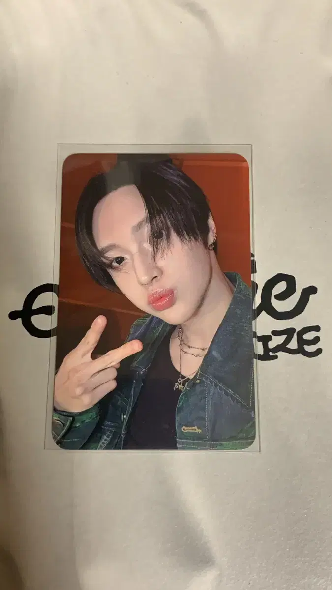 Rize wonbin DearMyMu's Boom Boombe unreleased photocard photocard (+TonyDuckPhotocardHolder)