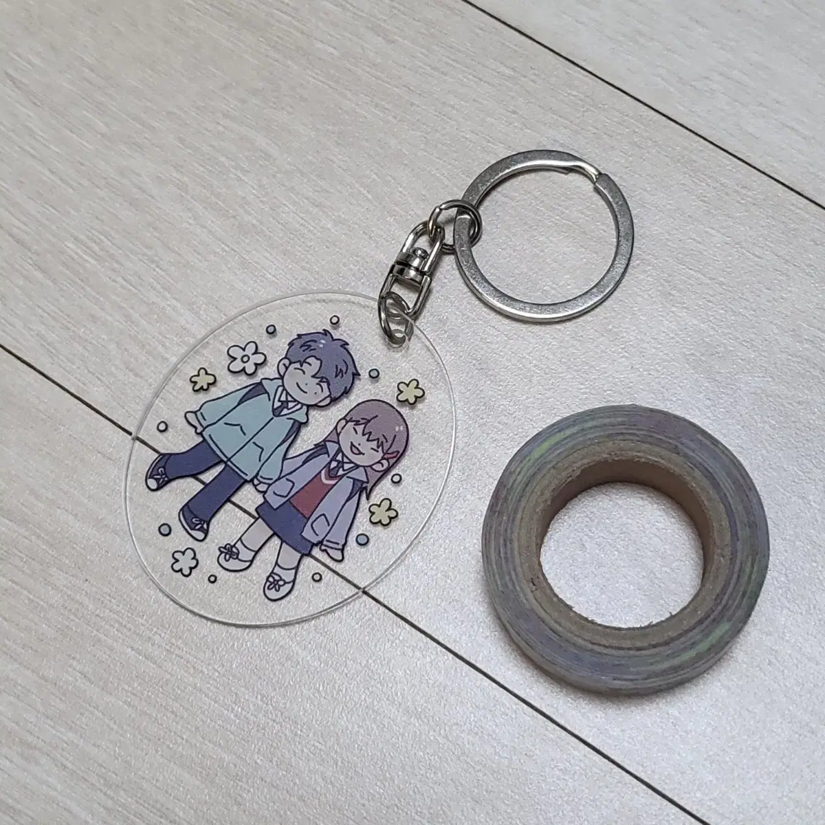 Each dey dey acrylic keyring masking tape tumblebuckgoods limited edition