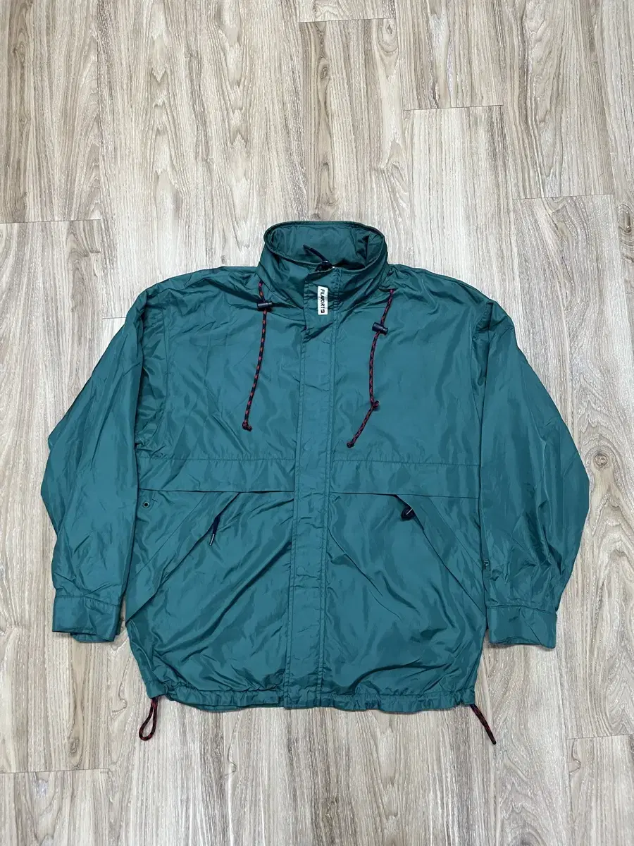 Pilar Deep Green Old School Windbreaker