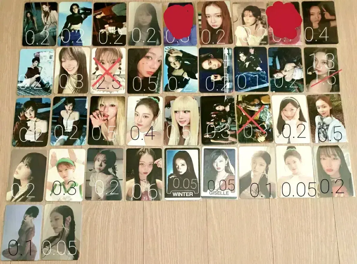 Quick sale of aespa photocards