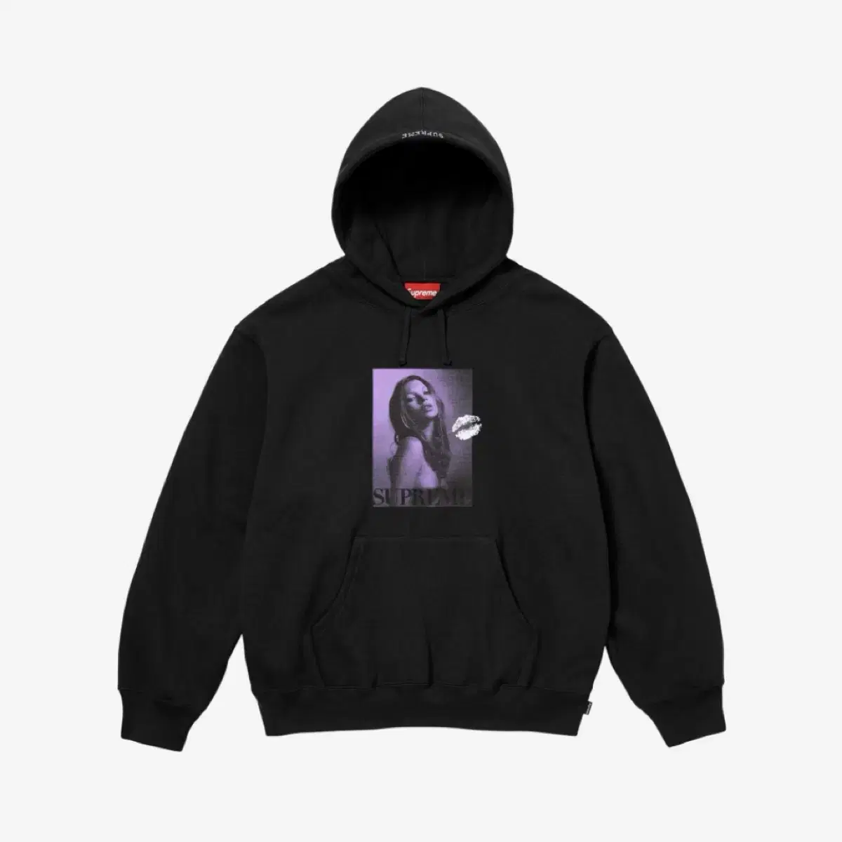 [L] Supreme Kate Moss Hooded Sweatshirt Black