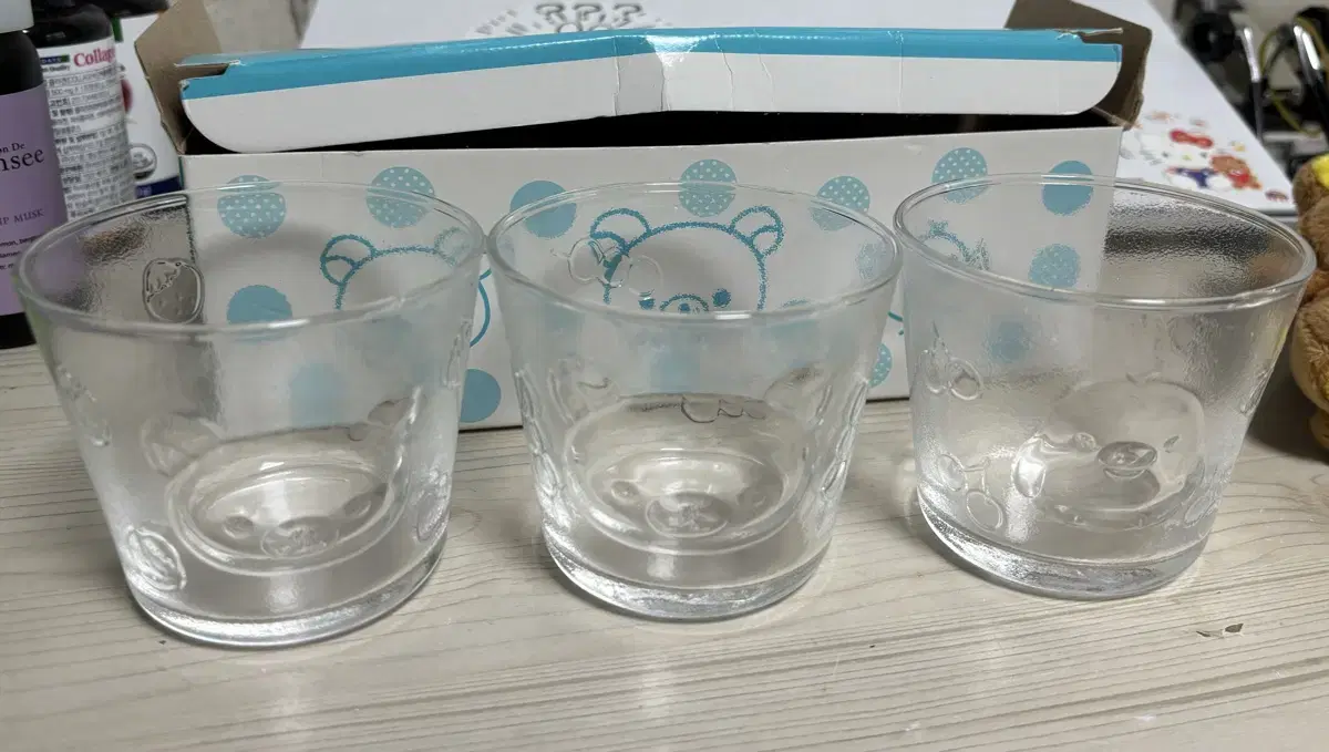 Classic unused) San-X 2015 Rilakkuma Series 3 piecesGlass and 2 others