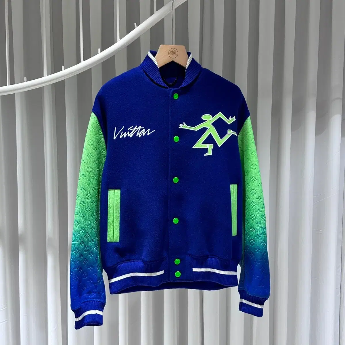 Louis Vuitton Toruon Leather Varsity Jacket / 52