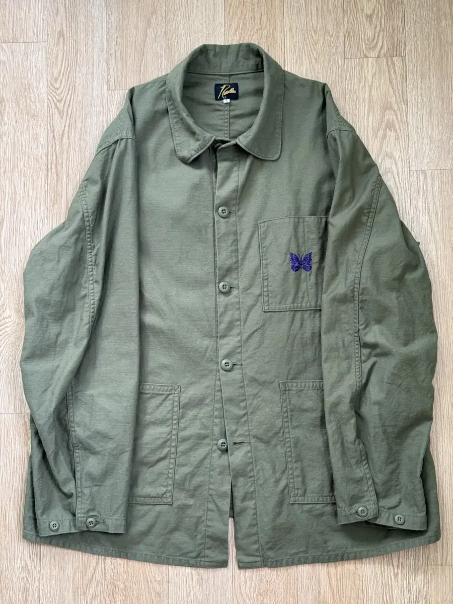 [L] Needles Coverall Jacket Olive