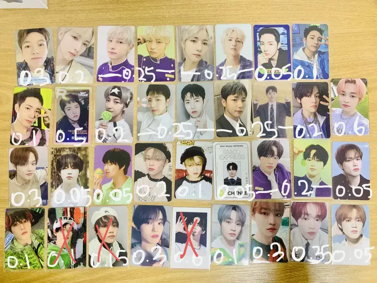 nct 127 dream photocard wts jungwoo mark jeno haechan jaemin