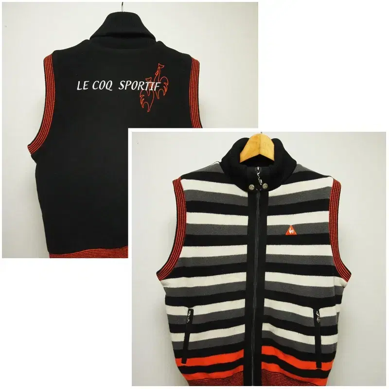 Le Coq Sportive Knit Zip-up Vest Men100