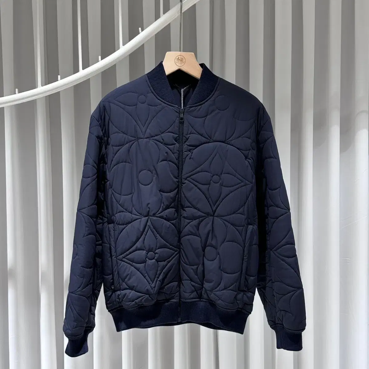 Louis Vuitton Flower Monogram Logo Padded Jacket / 50