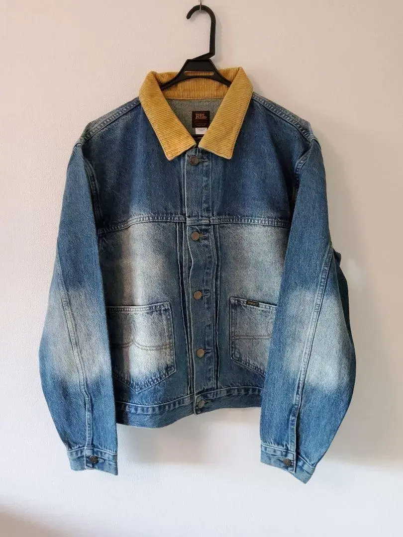 Mint condition RRL Double L Corduroy Collar Denim Jacket